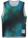 Y-3 Printed Running Top In Green