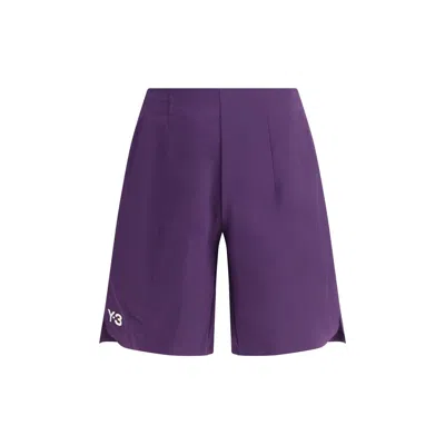Y-3 Tennis Capsule Ergo Pro Shorts In Purple