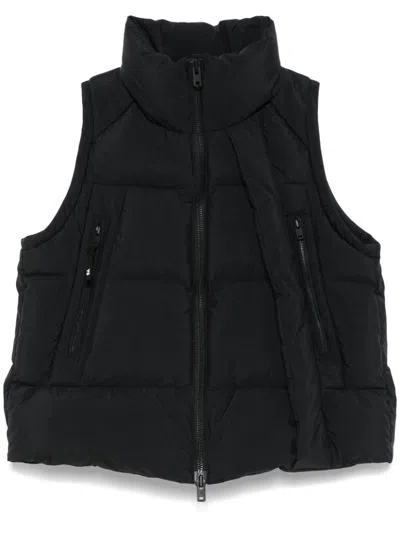 Y-3 Puffer Gilet In Black
