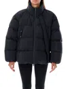 Y-3 Short Oversized Down Jacket In Black