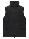 Y-3 Adidas Black Zippered Padded Vest  In Black