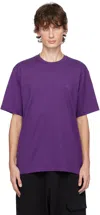 Y-3 PURPLE REG T-SHIRT