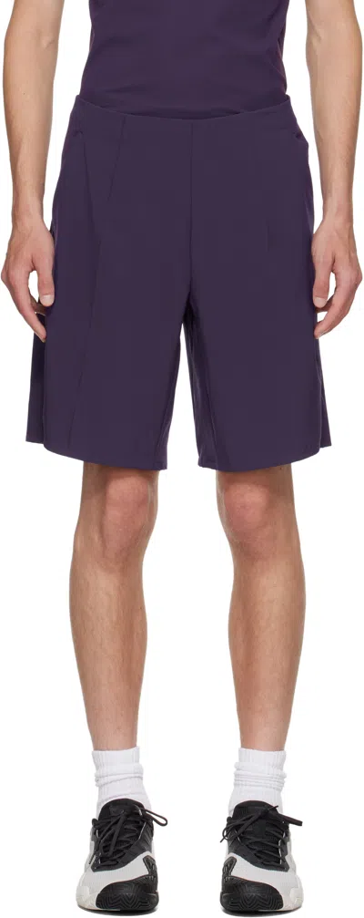 Y-3 Purple Us Open Tennis Ergo Pro Shorts