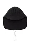 Y-3 Neck-flap Quilted Bucket Hat In Black