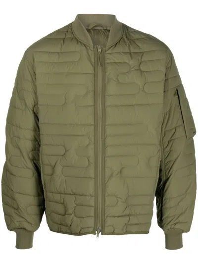 Y-3 Quilted Padded Bomber Jacket In Black