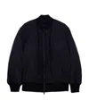 Y-3 Quilted Zip-up Bomber Jacket In Black