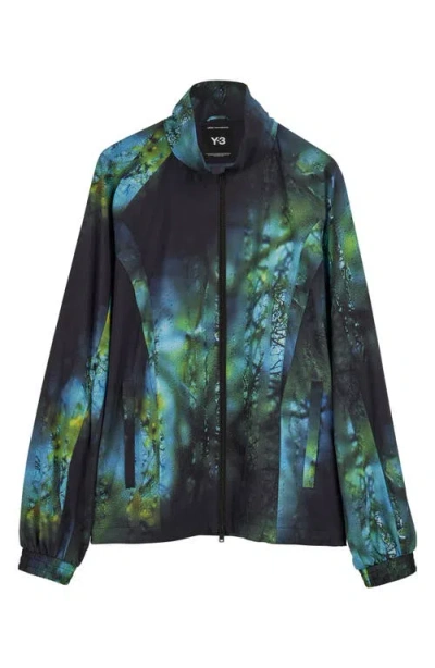 Y-3 Rainy Window Ripstop Windbreaker In Multicolor Green