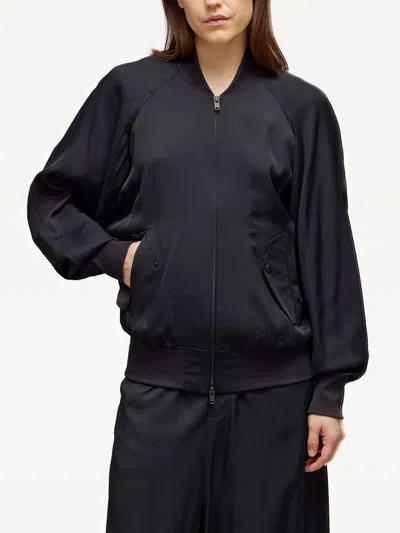 Y-3 Rayon Track Sweatshirt In Black