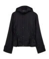 Y-3 Long-sleeved Hooded Jacket In Black