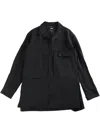 Y-3 Rayon Twill Shirt In Black