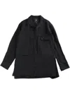 Y-3 Rayon Twill Shirt In Black