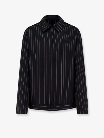 Y-3 Black Refined Wool Ut Blouson Jacket