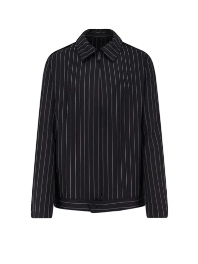Y-3 Black Refined Wool Ut Blouson Jacket