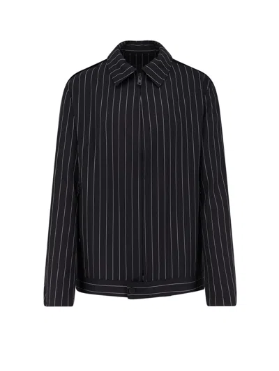 Y-3 Black Refined Wool Ut Blouson Jacket