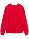 Y-3 Red Hoodie With Distinctive Graphic Print In Red