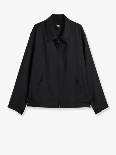 Y-3 Ref W Blouson Polyester And Wool Jacket In Black