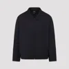 Y-3 Black Wool-blend Jacket With Pointed Collar And Two-way Zip Closure In Black