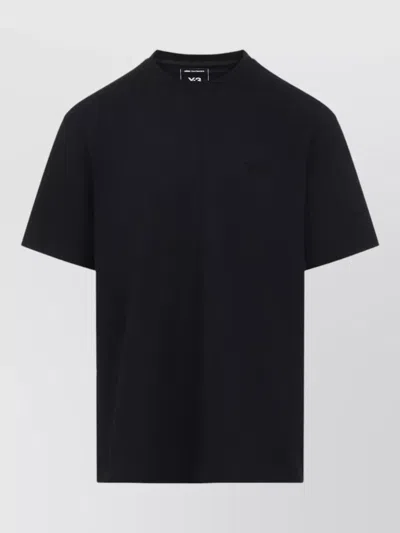 Y-3 Regular Fit Crew Neck Short Sleeve T-shirt In Black