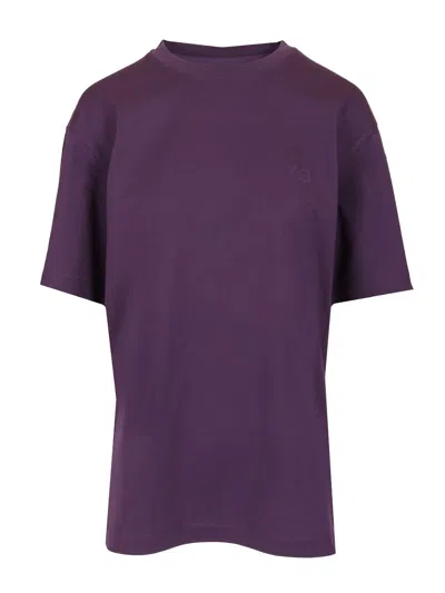 Y-3 Regular Fit T-shirt In Purple