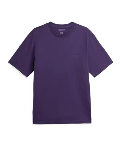 Y-3 Regular Short Sleeve T-shirt In Purple
