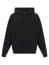 Y-3 Relaxed-fit Black Hoodie With Subtle Front Logo And Side Pockets In Black