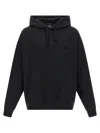 Y-3 Relaxed-fit Black Hoodie With Subtle Front Logo And Side Pockets In Black