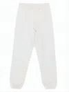 Y-3 Relaxed Fit Cotton-blend Jogger Pants With Subtle Logo In White