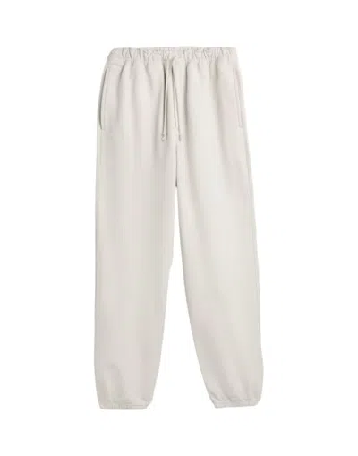 Y-3 Relaxed-fit Cotton Pants With Elastic Waistband And Cuffs In White
