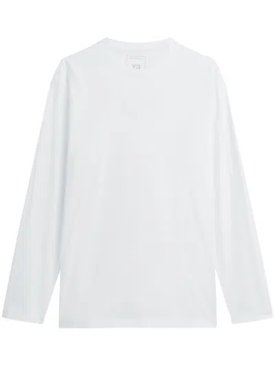 Y-3 Relaxed Fit Long-sleeve Shirt In White