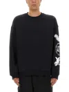 Y-3 Men's Graphic Crew Sweat In Black