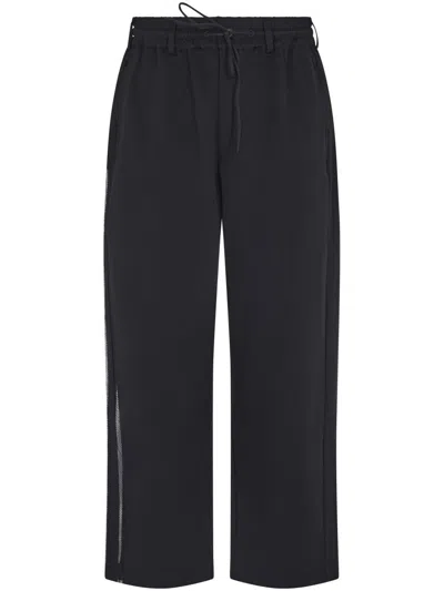 Y-3 Relaxed Fit Trousers With Drawstring Waist In Black
