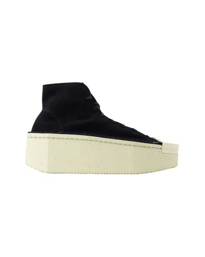 Y-3 RENGA HI SNEAKERS - Y-3 - LEATHER - BLACK/WHITE