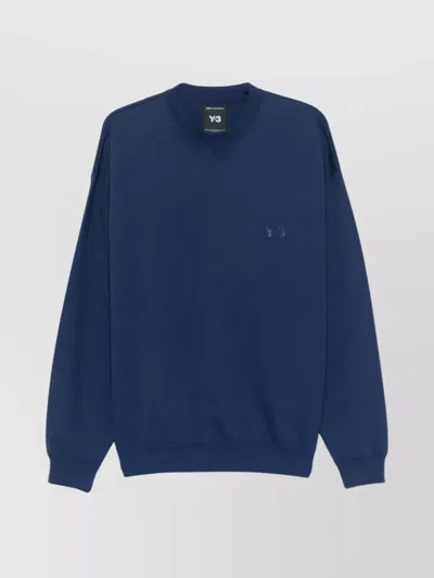 Y-3 RIBBED CREW NECK SWEATER WITH LONG SLEEVES