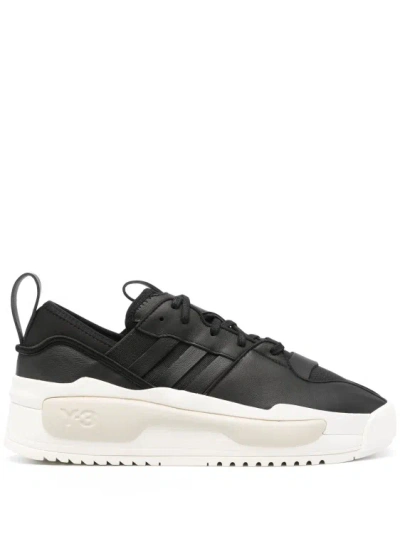 Y-3 RIVALRY LEATHER SNEAKERS