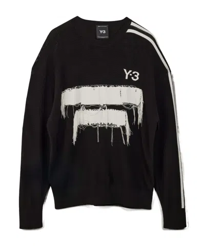 Y-3 Round Neck Sweater In Black