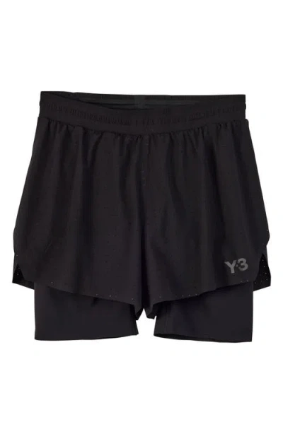 Y-3 Run 2-in-1 Shorts In Black