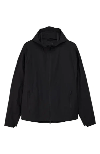 Y-3 Run Hooded Water Repellent Jacket In Black