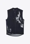 Y-3 Running Engineered Zip-up Vest In Black