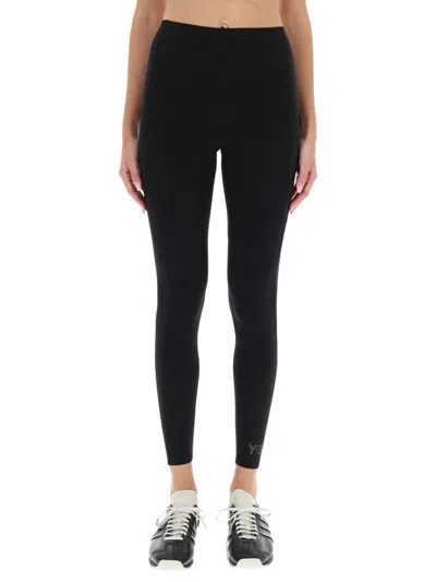 Y-3 Running Leggings In Black