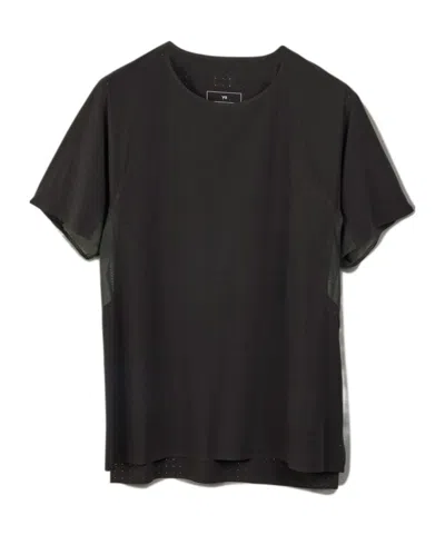 Y-3 Running Short Sleeve Tee In Black