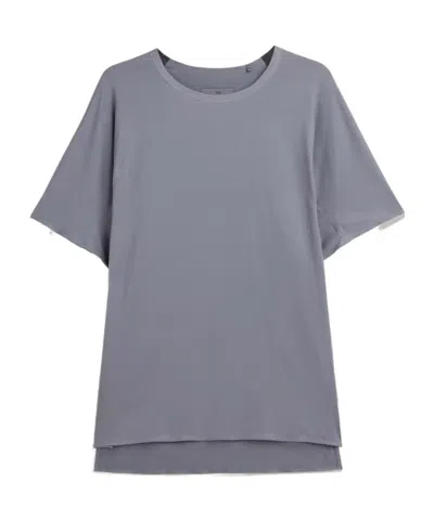 Y-3 Running Short Sleeved T-shirt In Gray