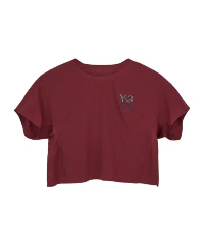 Y-3 Running Short-sleeved T-shirt In Red