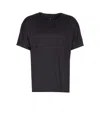 Y-3 Fitted Crewneck Short Sleeve Running T-shirt In Black