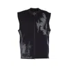 Y-3 Running Engineered Zip-up Vest In Black