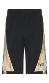 Y-3 Rust Dye Shorts In 黑色 & 迷彩色