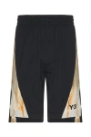 Y-3 Rust Dye Shorts In Black & Camo
