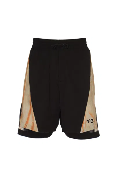 Y-3 Rust Dye Shorts In Black/mucoca