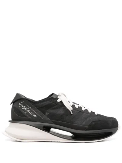 Y-3 S Gendo Run Sneakers In Black Suede And Fabric