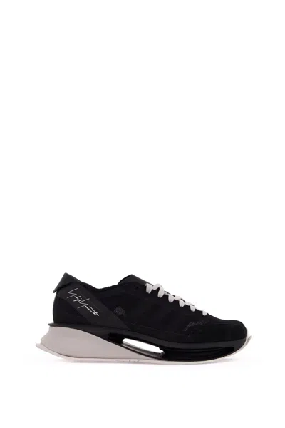 Y-3 S Gendo Run Sneakers In Black Suede And Fabric In Black Black Chapea