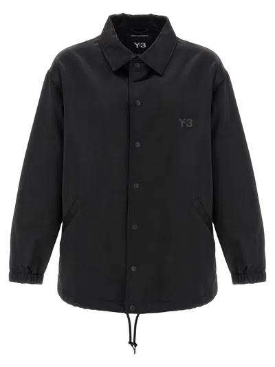 Y-3 Satin Jacket Casual Jackets And Parka In Black